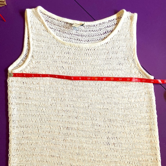 Kenneth Cole loose knit sweater tank Sz M - Picture 9 of 9